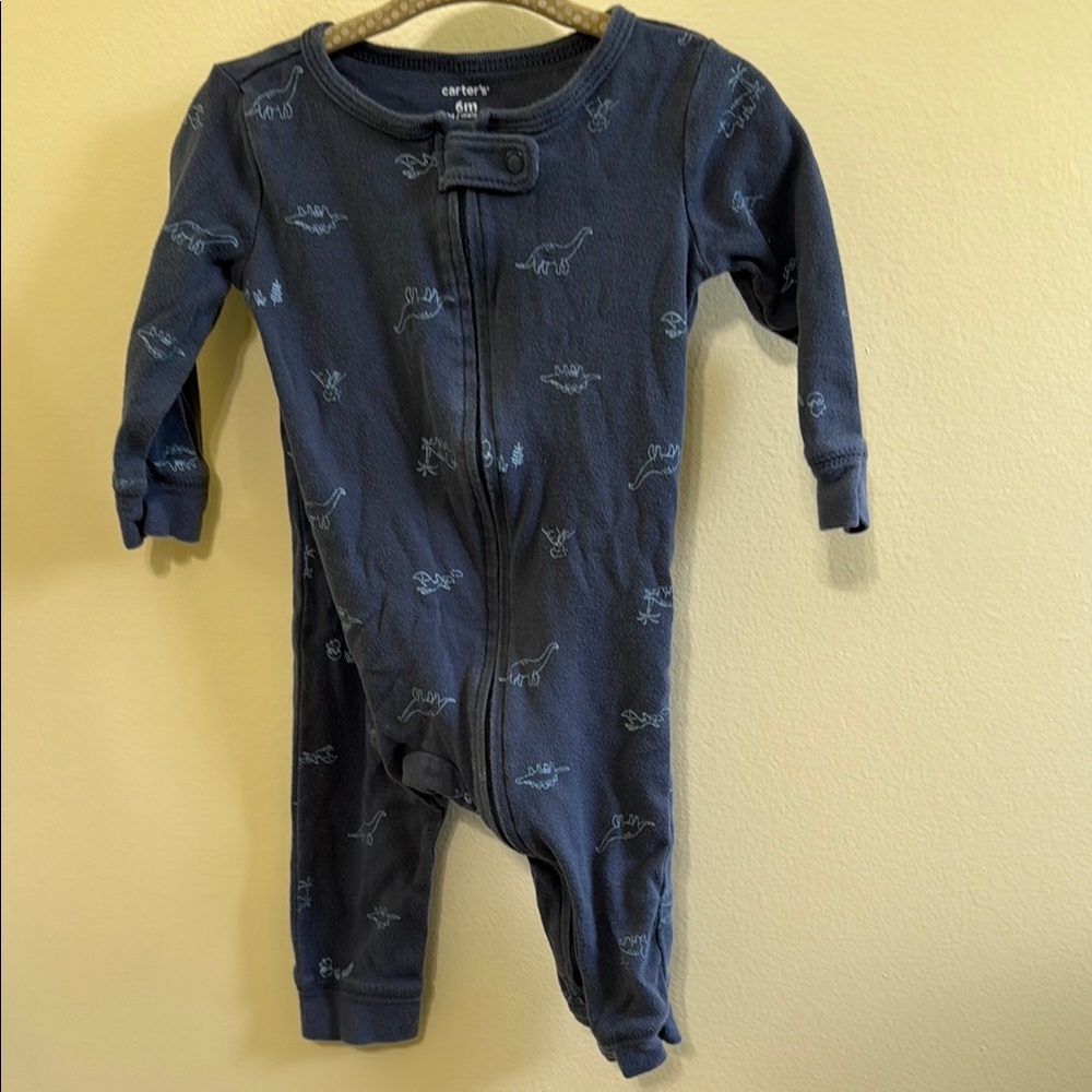 Carter's Blue Dinosaur Print Kids One Piece